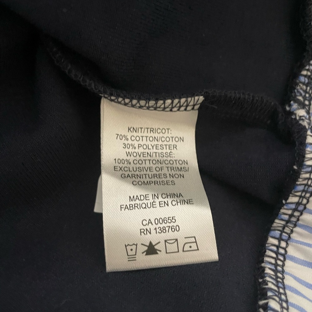 Sz L Reitman’s women’s Long-Sleeve Crew-Neck Sweatshirt with Fooler Insert navy - Picture 11 of 13